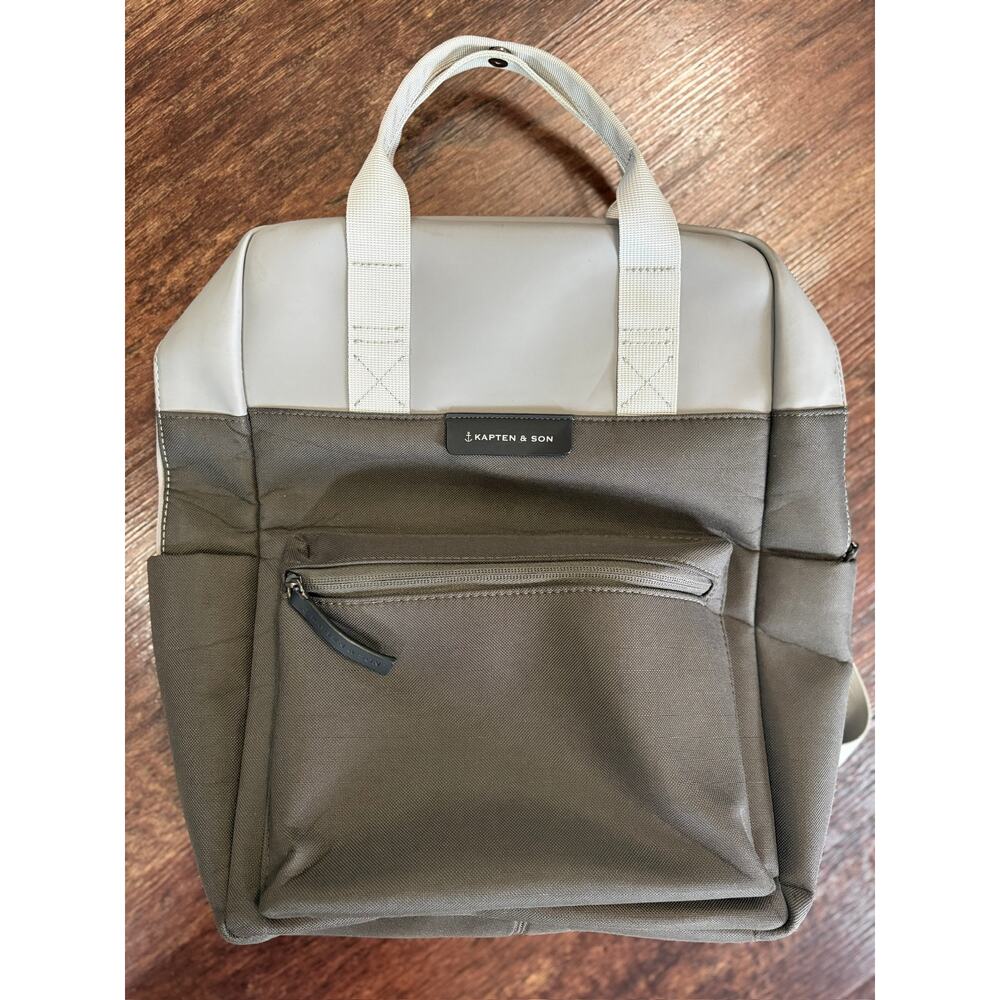 Kapten & Son Bergen Two-Tone Grey Minimalist Urban Backpack